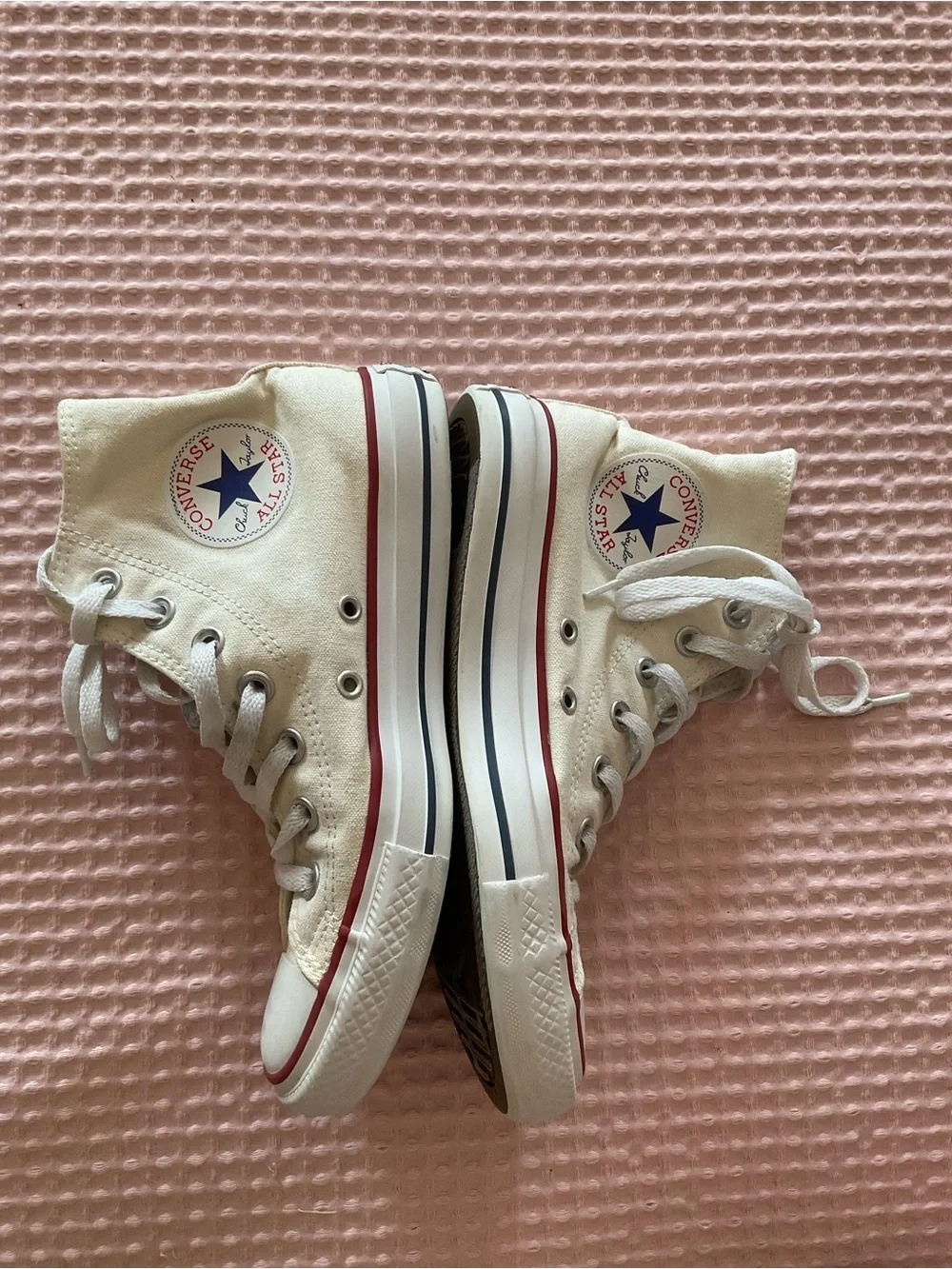 Converse White Canvas High-Top Sneakers